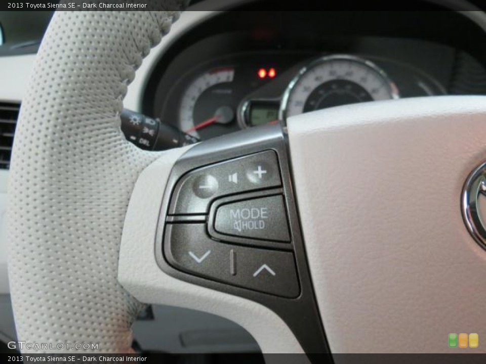 Dark Charcoal Interior Controls for the 2013 Toyota Sienna SE #74193834