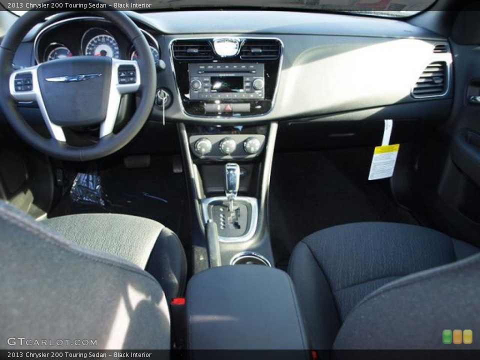 Black Interior Dashboard for the 2013 Chrysler 200 Touring Sedan #74194078