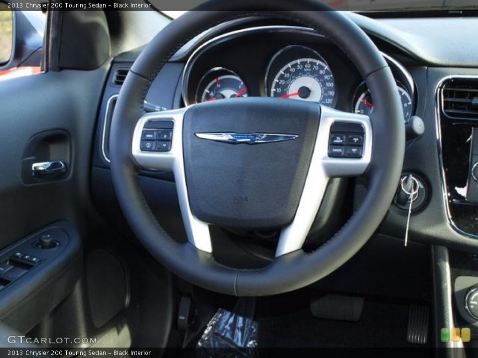 Black Interior Steering Wheel for the 2013 Chrysler 200 Touring Sedan #74194099