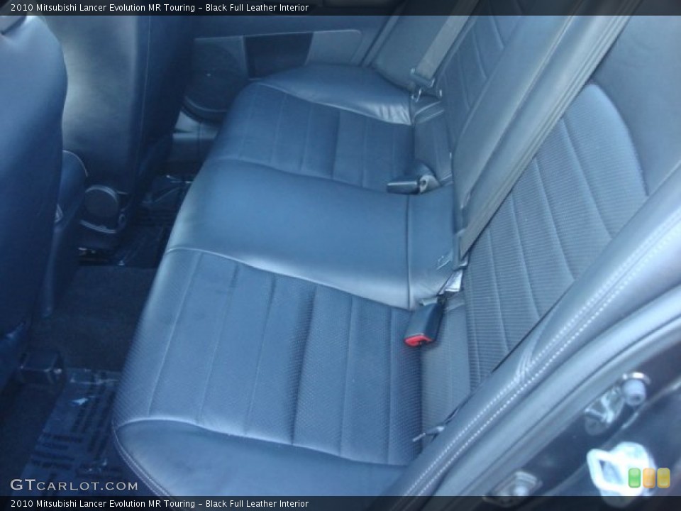 Black Full Leather Interior Rear Seat for the 2010 Mitsubishi Lancer Evolution MR Touring #74203920