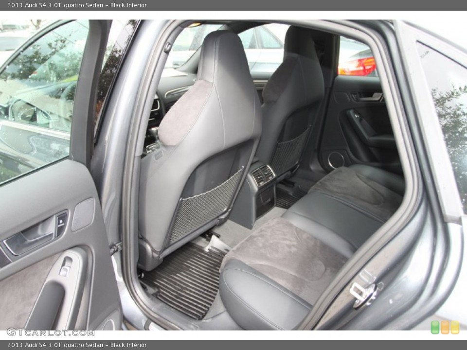 Black Interior Rear Seat for the 2013 Audi S4 3.0T quattro Sedan #74204104