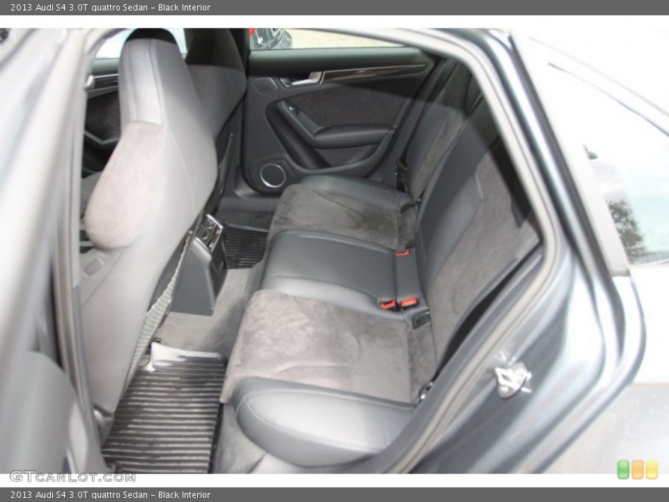 Black Interior Rear Seat for the 2013 Audi S4 3.0T quattro Sedan #74204125