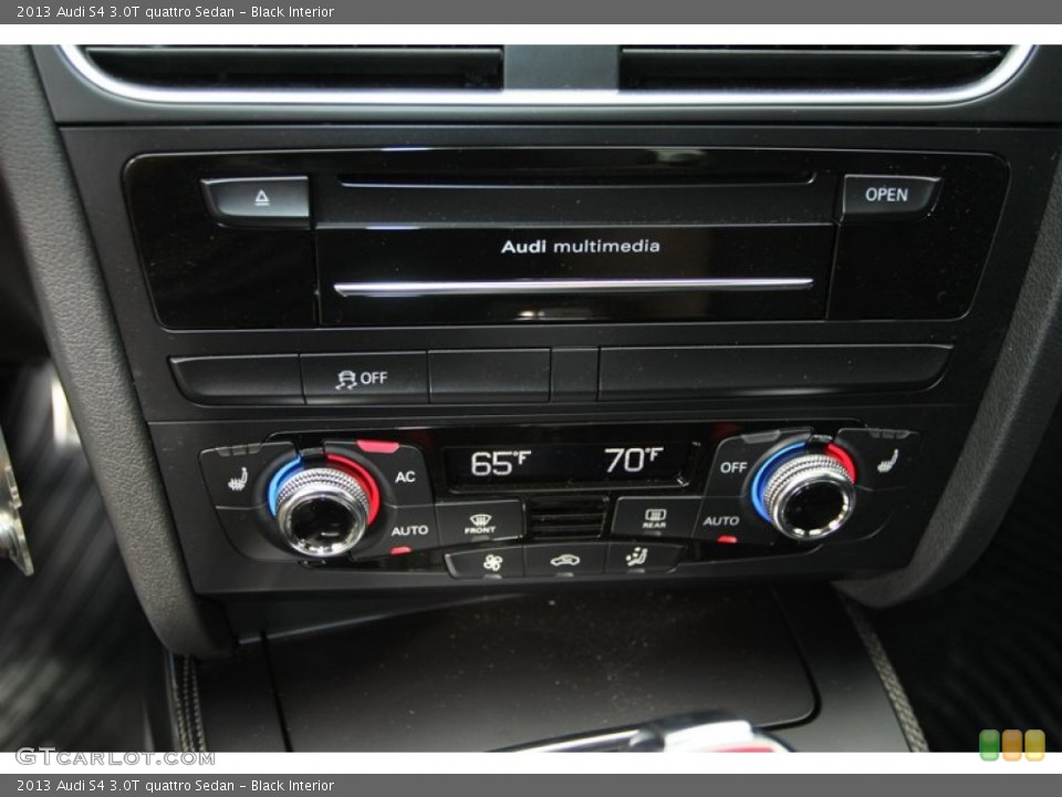 Black Interior Controls for the 2013 Audi S4 3.0T quattro Sedan #74204224