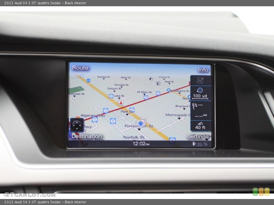 Black Interior Navigation for the 2013 Audi S4 3.0T quattro Sedan #74204265