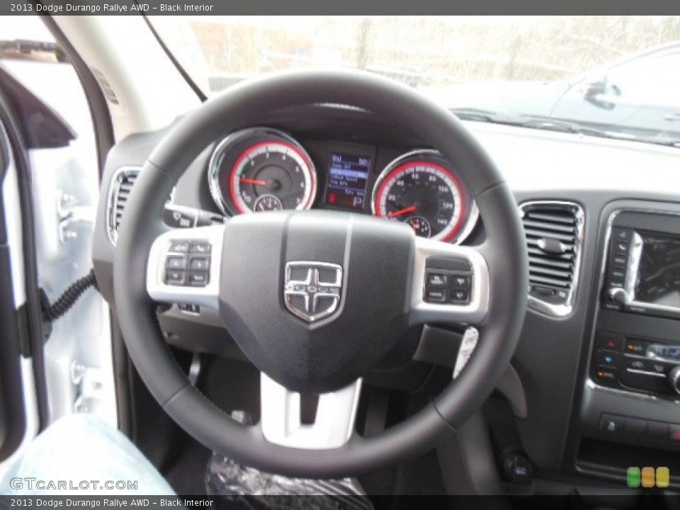 Black Interior Steering Wheel for the 2013 Dodge Durango Rallye AWD #74204352