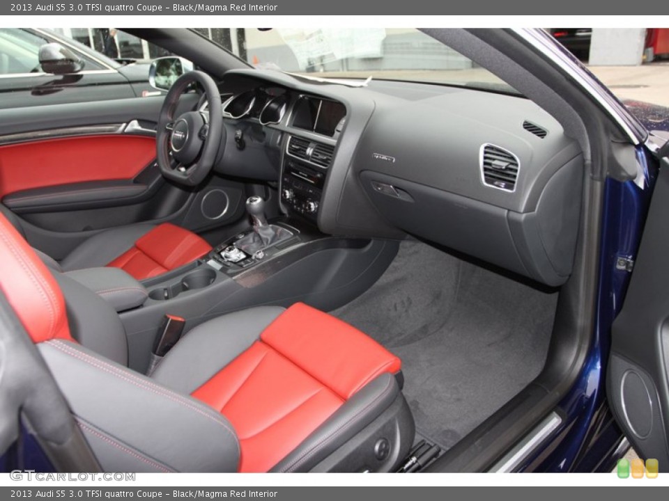 Black/Magma Red Interior Photo for the 2013 Audi S5 3.0 TFSI quattro Coupe #74204830