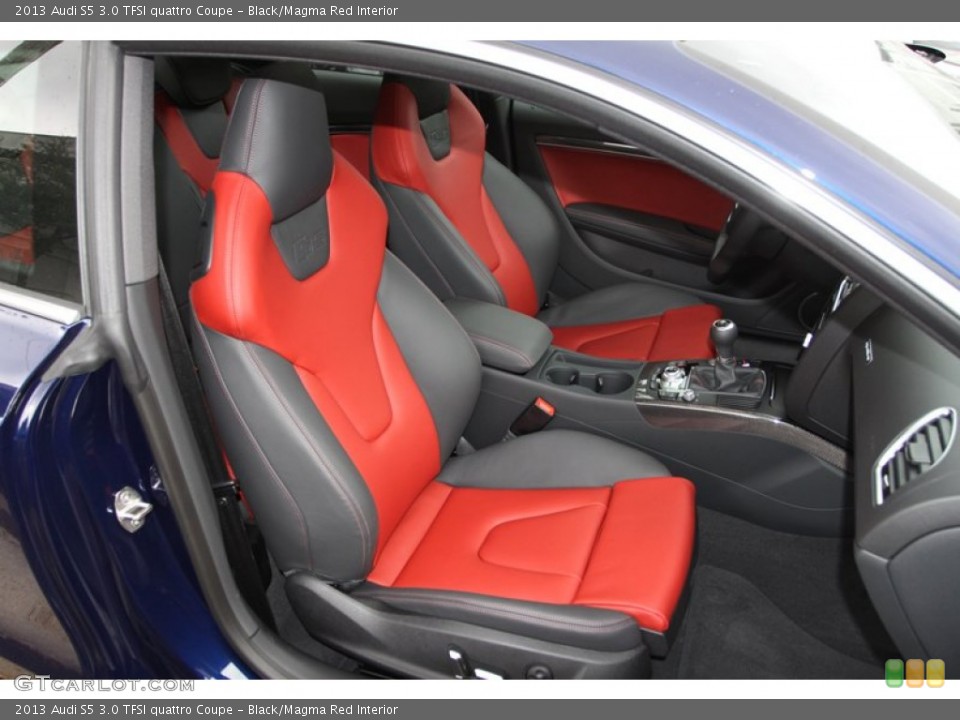 Black/Magma Red Interior Front Seat for the 2013 Audi S5 3.0 TFSI quattro Coupe #74204872