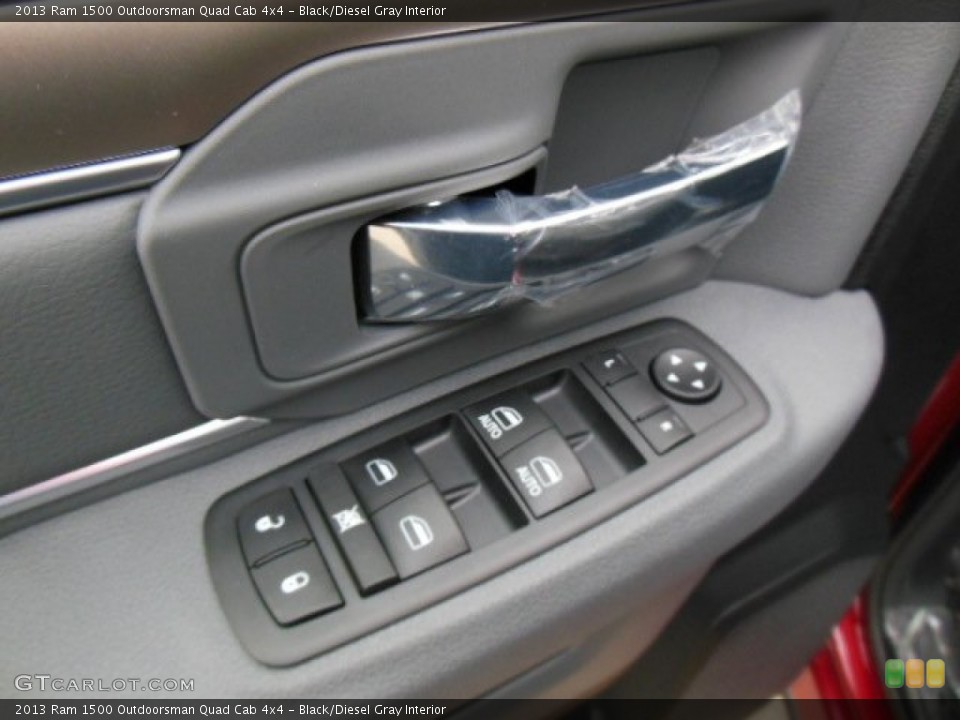 Black/Diesel Gray Interior Controls for the 2013 Ram 1500 Outdoorsman Quad Cab 4x4 #74205529