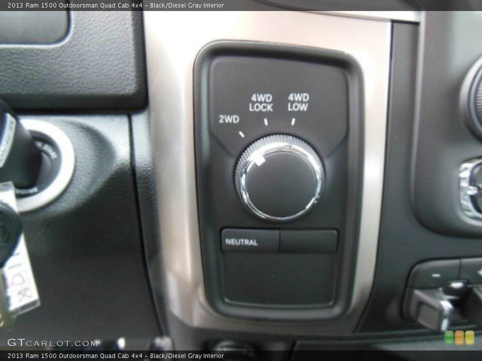 Black/Diesel Gray Interior Controls for the 2013 Ram 1500 Outdoorsman Quad Cab 4x4 #74205567