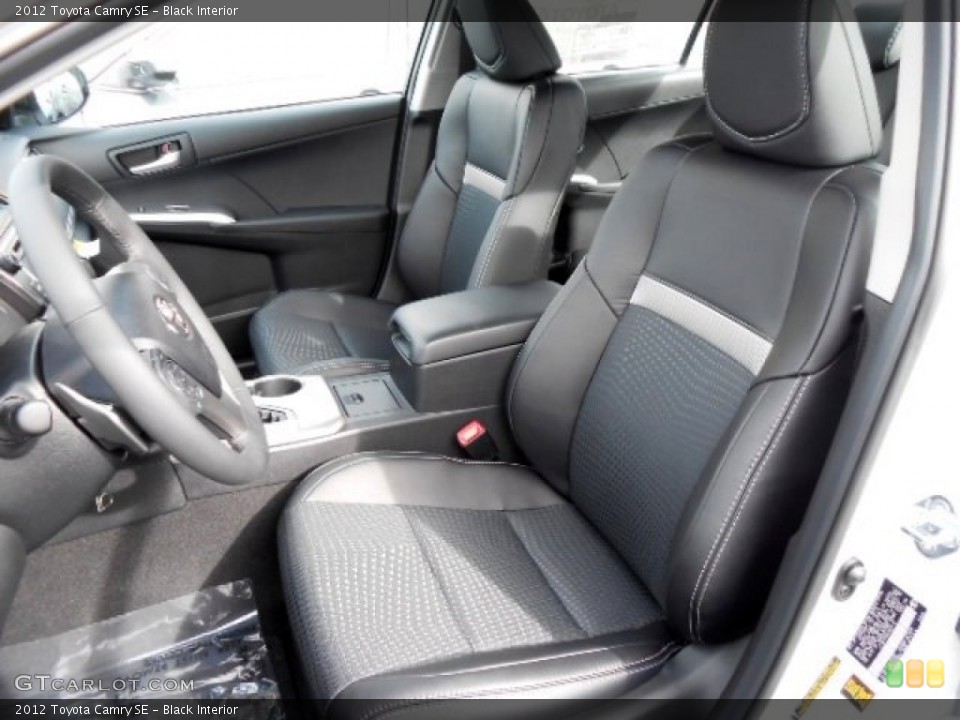 Black Interior Front Seat for the 2012 Toyota Camry SE #74205871