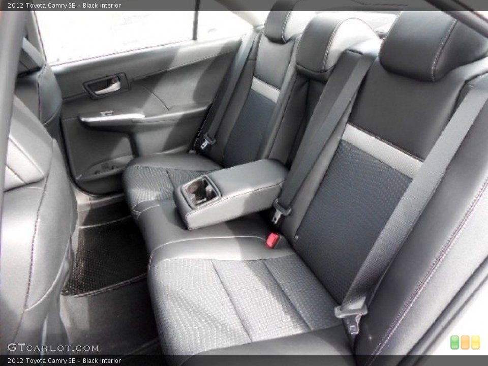 Black Interior Rear Seat for the 2012 Toyota Camry SE #74205886