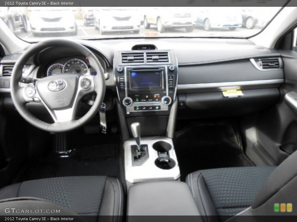 Black Interior Dashboard for the 2012 Toyota Camry SE #74205901