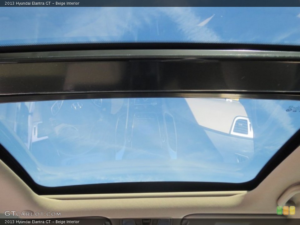 Beige Interior Sunroof for the 2013 Hyundai Elantra GT #74206221