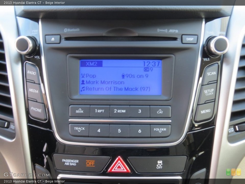 Beige Interior Audio System for the 2013 Hyundai Elantra GT #74206283