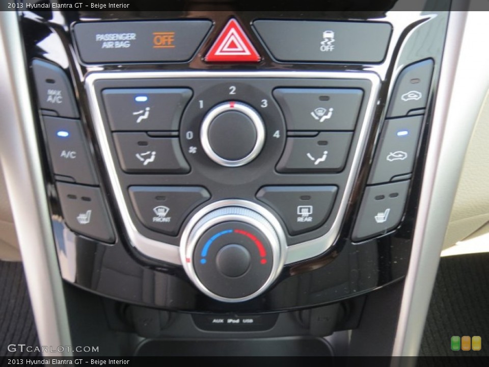 Beige Interior Controls for the 2013 Hyundai Elantra GT #74206300