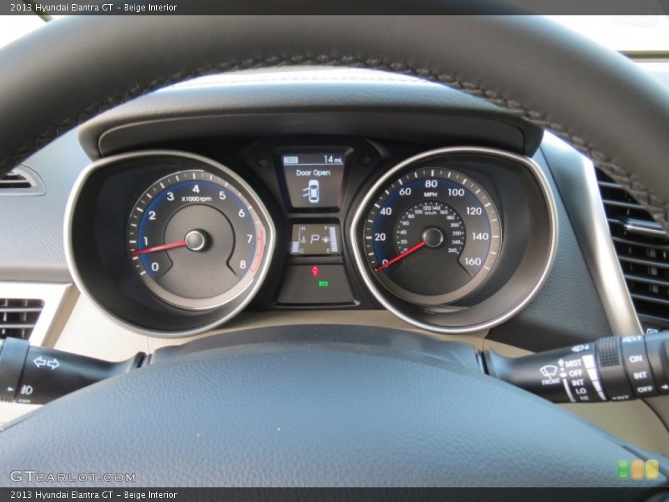 Beige Interior Gauges for the 2013 Hyundai Elantra GT #74206357