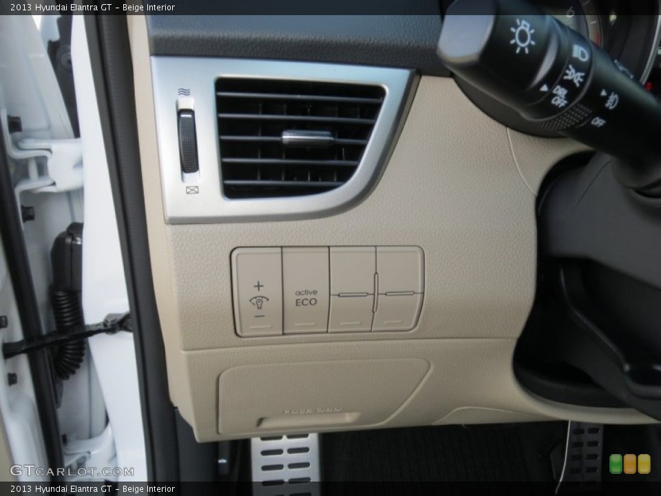Beige Interior Controls for the 2013 Hyundai Elantra GT #74206378
