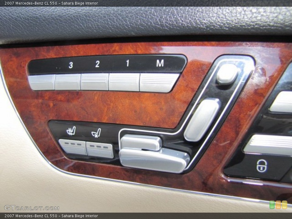 Sahara Biege Interior Controls for the 2007 Mercedes-Benz CL 550 #74207075