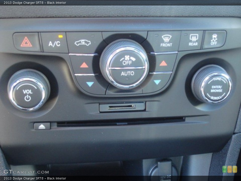 Black Interior Controls for the 2013 Dodge Charger SRT8 #74209546
