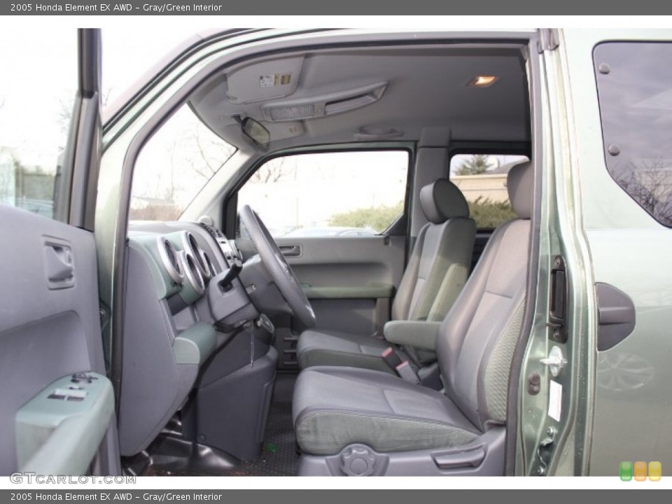 Gray/Green Interior Photo for the 2005 Honda Element EX AWD #74211973