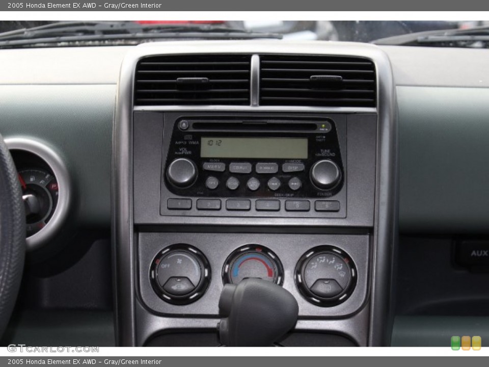 Gray/Green Interior Controls for the 2005 Honda Element EX AWD #74212000