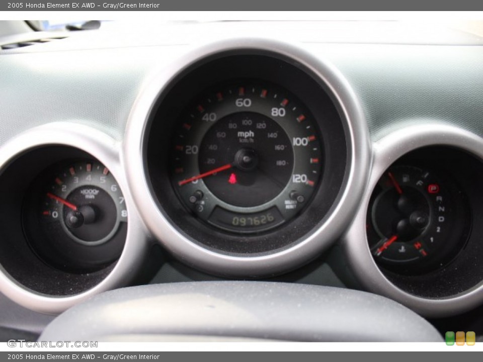 Gray/Green Interior Gauges for the 2005 Honda Element EX AWD #74212042