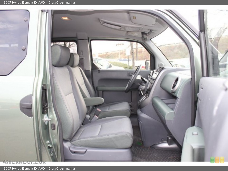 Gray/Green Interior Photo for the 2005 Honda Element EX AWD #74212102