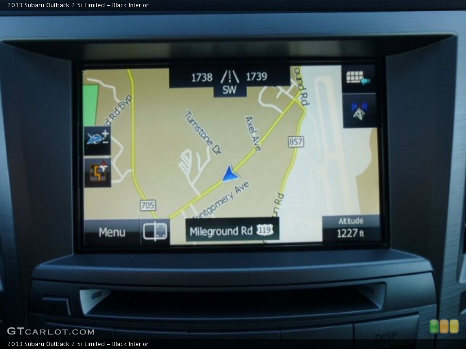 Black Interior Navigation for the 2013 Subaru Outback 2.5i Limited #74212828