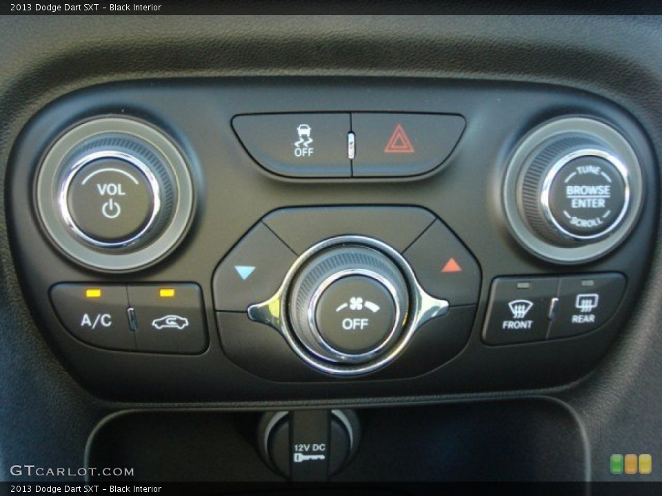 Black Interior Controls for the 2013 Dodge Dart SXT #74213866
