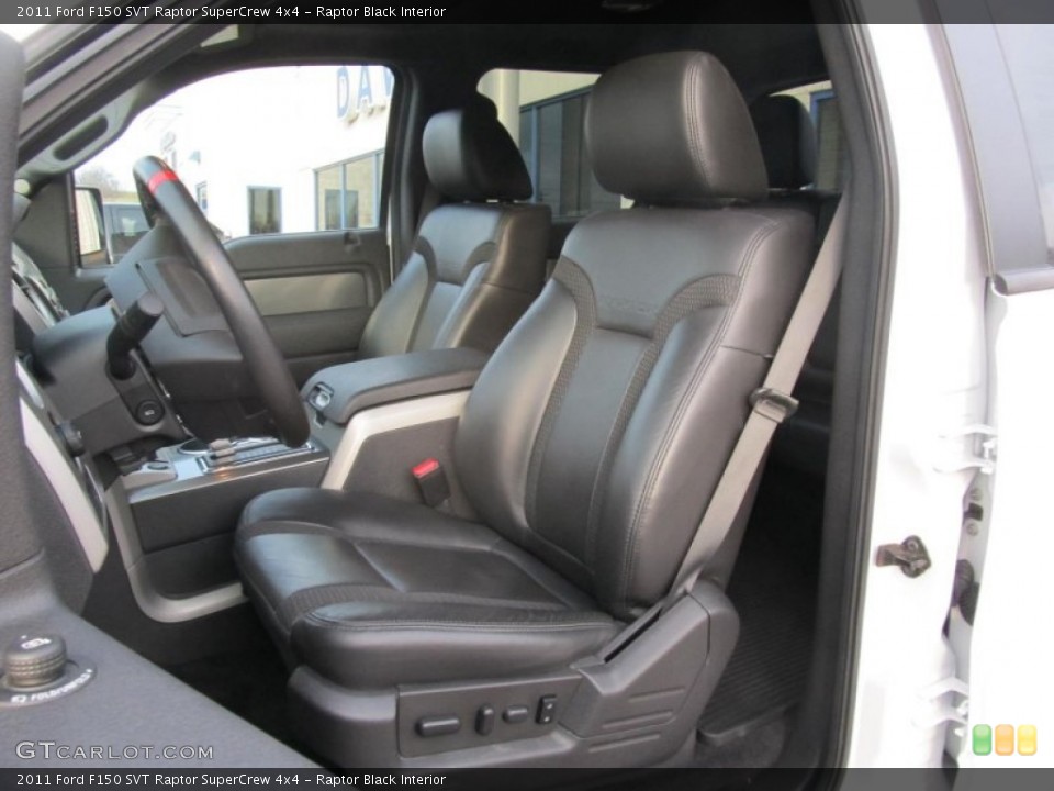 Raptor Black Interior Front Seat for the 2011 Ford F150 SVT Raptor SuperCrew 4x4 #74214626