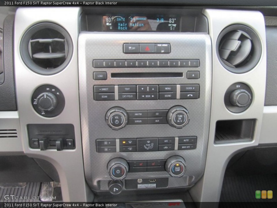 Raptor Black Interior Controls for the 2011 Ford F150 SVT Raptor SuperCrew 4x4 #74214655