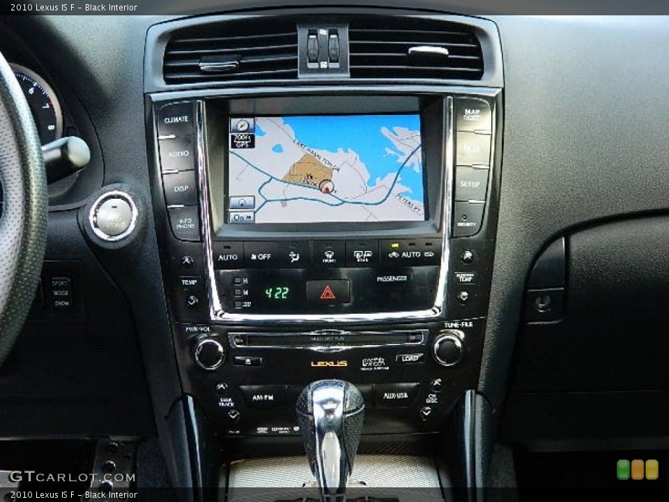 Black Interior Navigation for the 2010 Lexus IS F #74216764