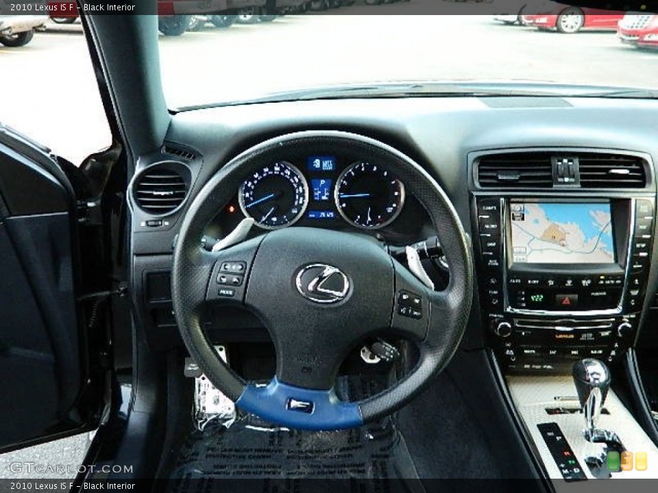 Black Interior Steering Wheel for the 2010 Lexus IS F #74216770