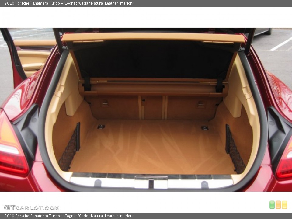Cognac/Cedar Natural Leather Interior Trunk for the 2010 Porsche Panamera Turbo #74220791