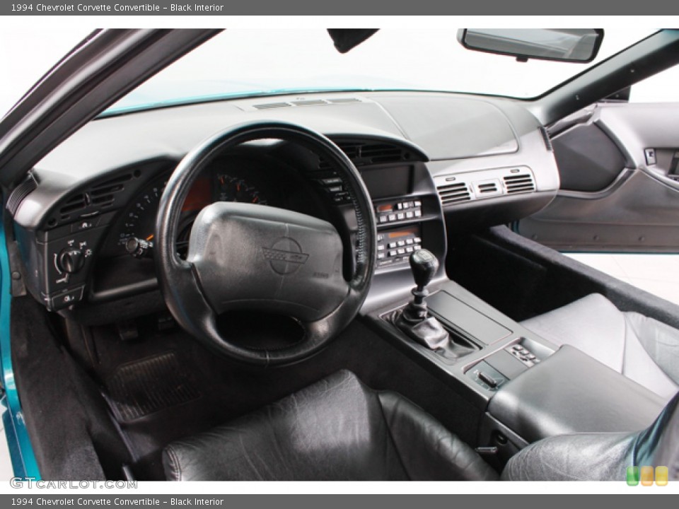 Black Interior Photo for the 1994 Chevrolet Corvette Convertible #74222966