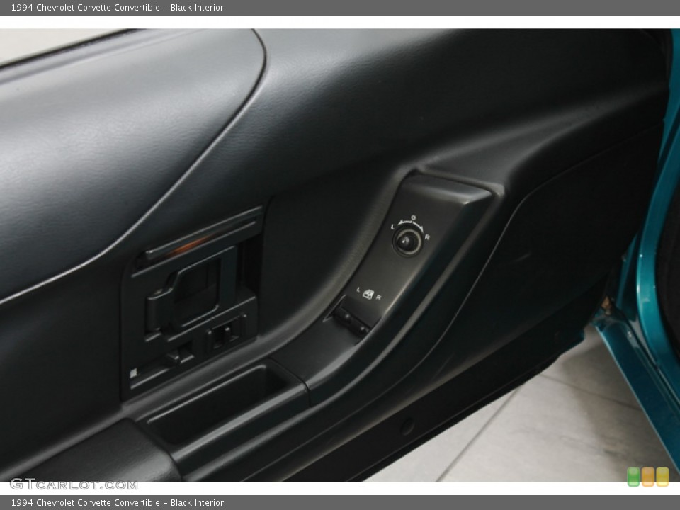 Black Interior Controls for the 1994 Chevrolet Corvette Convertible #74223203