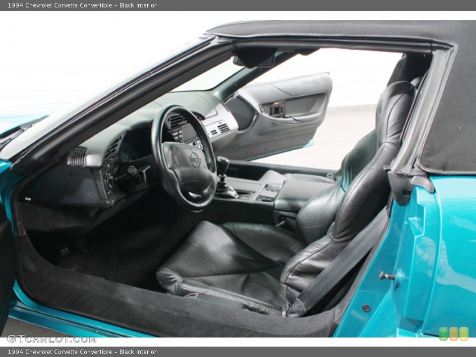 Black Interior Photo for the 1994 Chevrolet Corvette Convertible #74223209