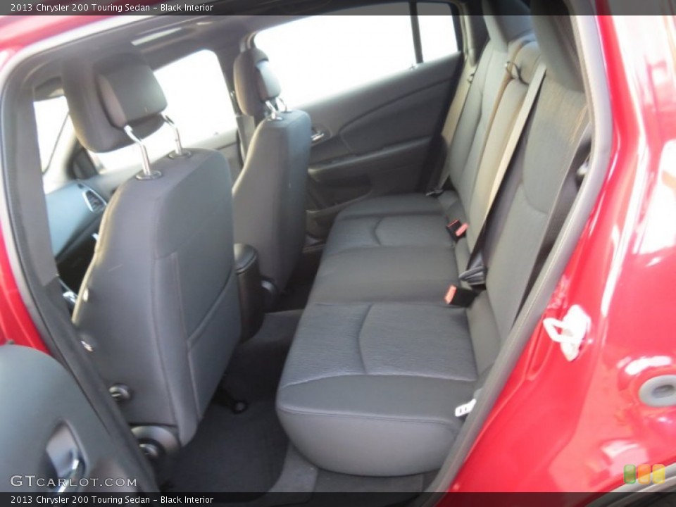 Black Interior Rear Seat for the 2013 Chrysler 200 Touring Sedan #74228302