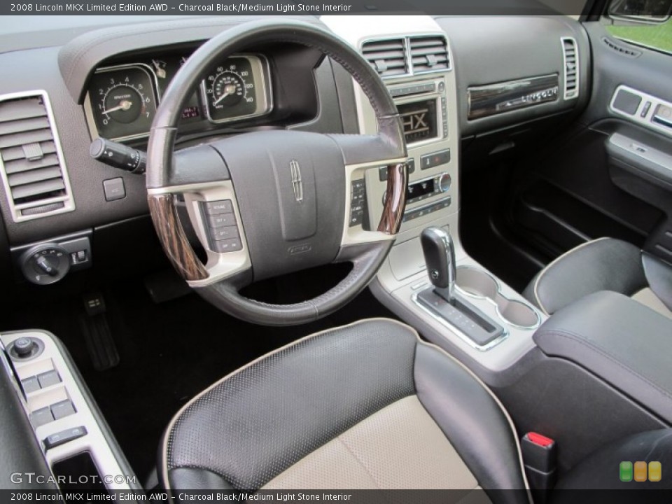 Charcoal Black/Medium Light Stone 2008 Lincoln MKX Interiors