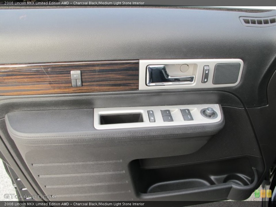 Charcoal Black/Medium Light Stone Interior Door Panel for the 2008 Lincoln MKX Limited Edition AWD #74229104