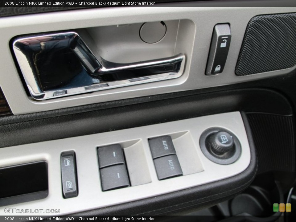 Charcoal Black/Medium Light Stone Interior Controls for the 2008 Lincoln MKX Limited Edition AWD #74229126