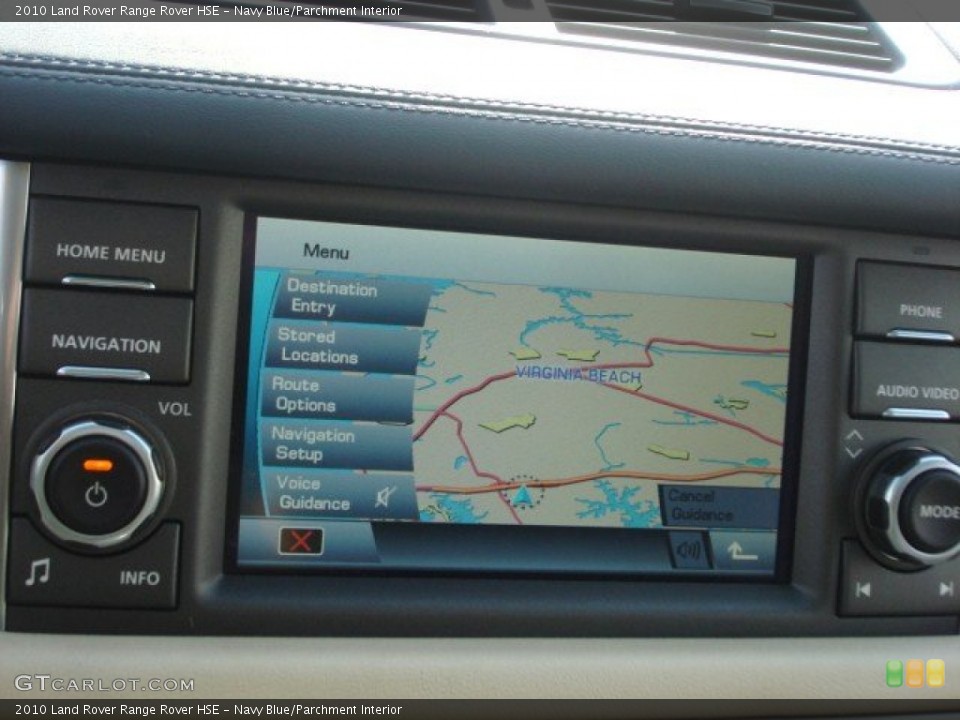 Navy Blue/Parchment Interior Navigation for the 2010 Land Rover Range Rover HSE #74229292