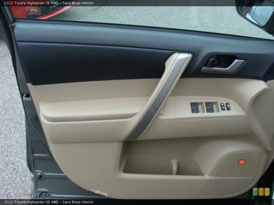 Sand Beige Interior Door Panel for the 2012 Toyota Highlander SE 4WD #74231399