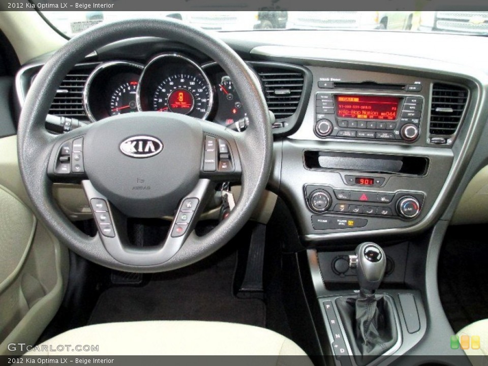 Beige Interior Dashboard for the 2012 Kia Optima LX #74231580