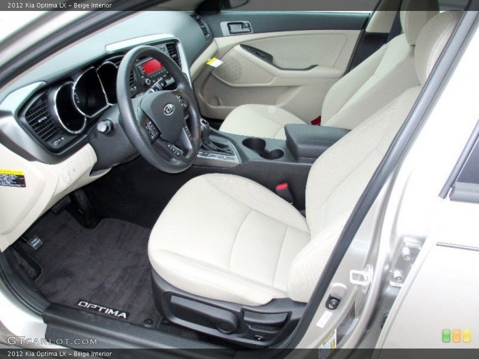 Beige Interior Prime Interior for the 2012 Kia Optima LX #74231792