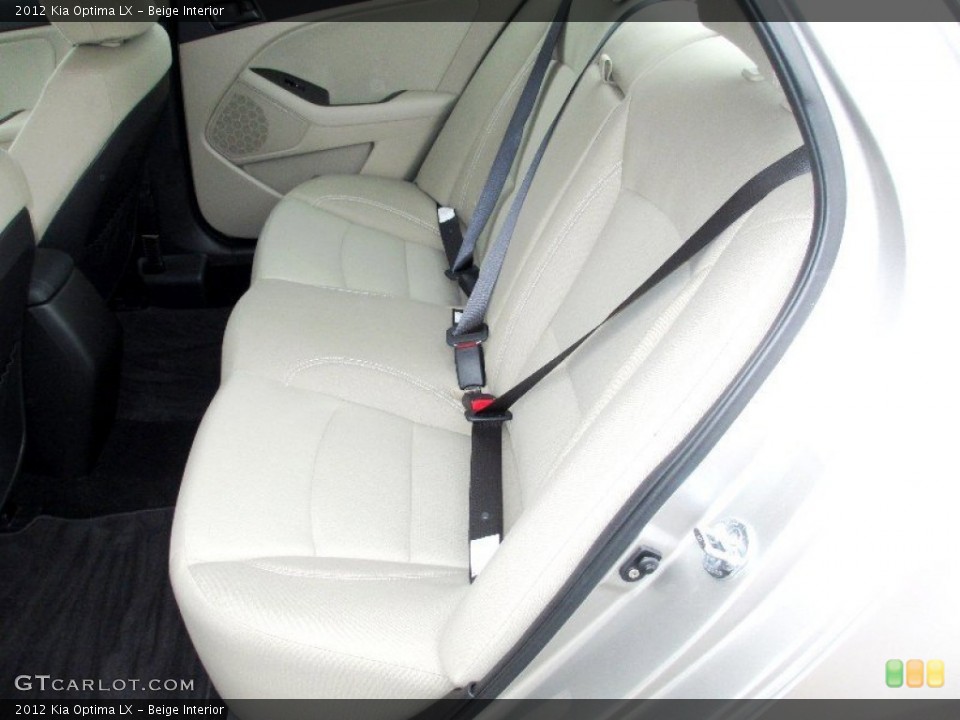 Beige Interior Rear Seat for the 2012 Kia Optima LX #74231806