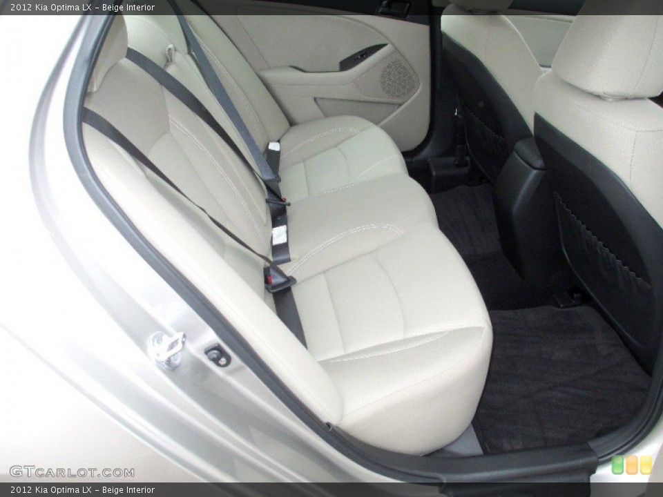 Beige Interior Rear Seat for the 2012 Kia Optima LX #74231839