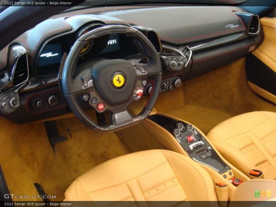 Beige Interior Photo for the 2012 Ferrari 458 Spider #74234153