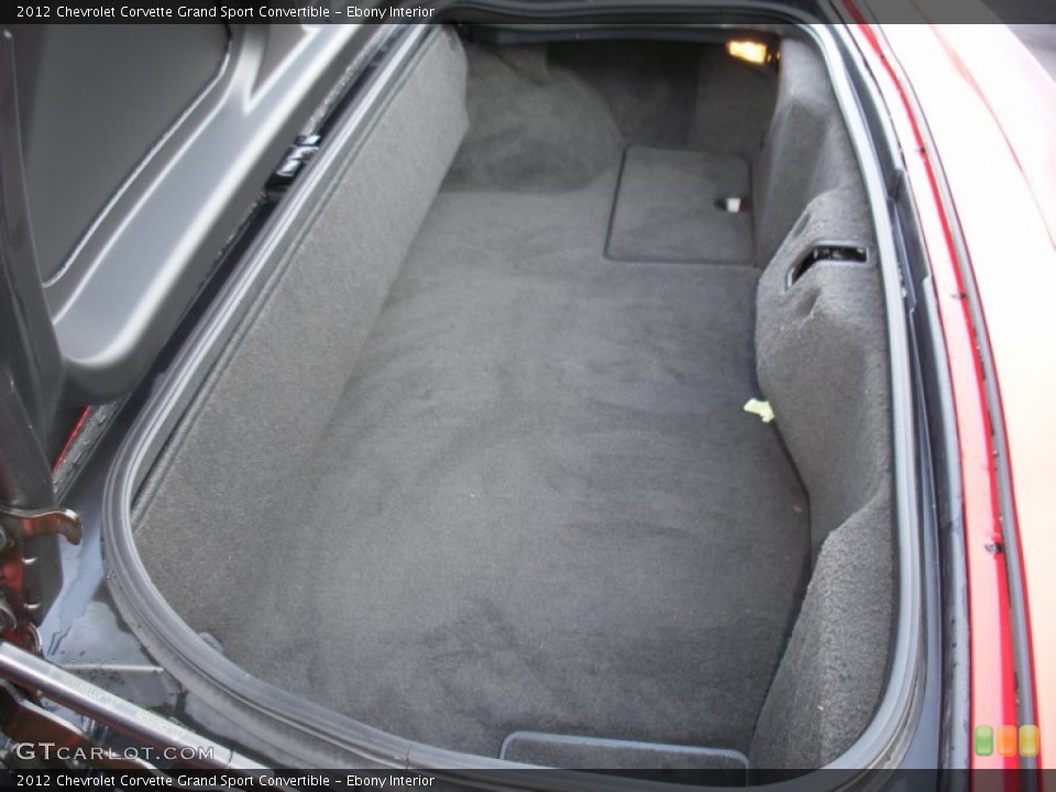 Ebony Interior Trunk for the 2012 Chevrolet Corvette Grand Sport Convertible #74235440