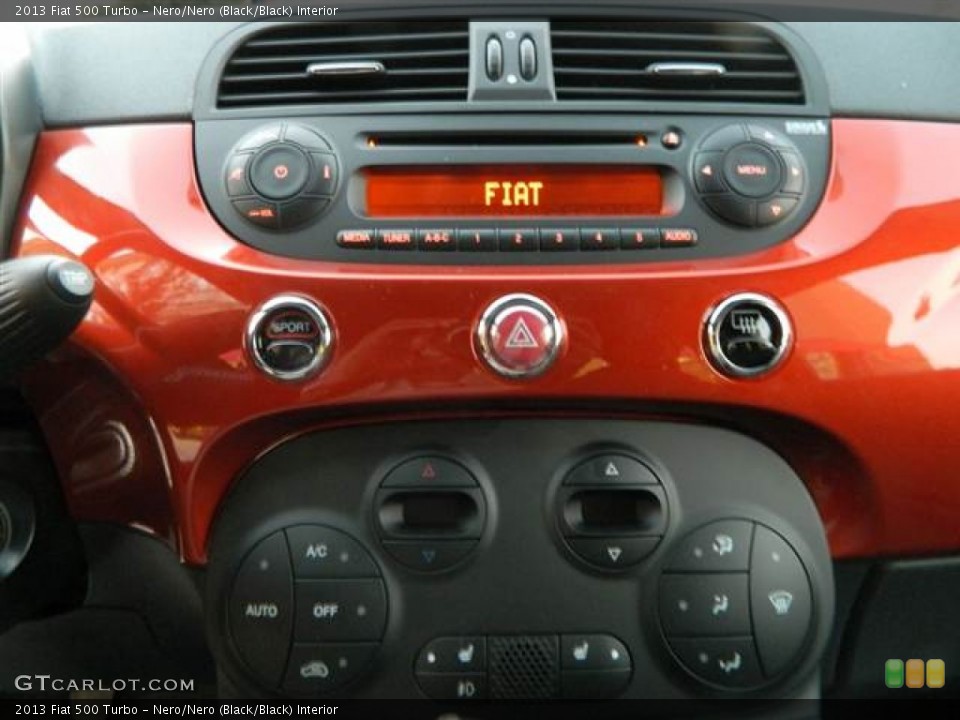Nero/Nero (Black/Black) Interior Controls for the 2013 Fiat 500 Turbo #74236343